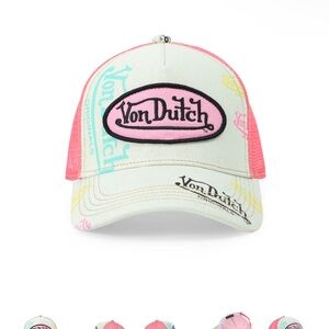 Von Dutch Pink and White Cap